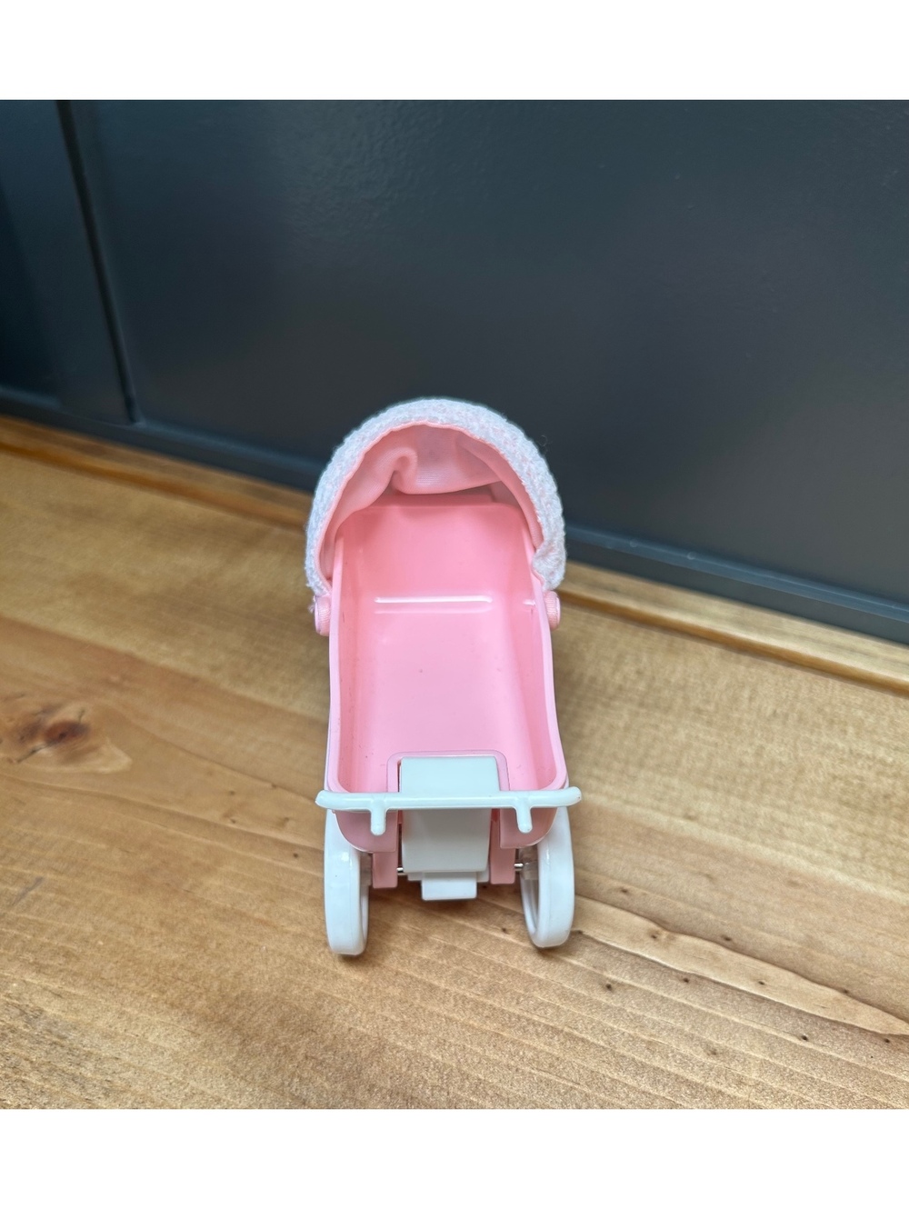 Mattel Barbie 1998 Kelly Doll Tiny Steps Pink Baby Buggy Carriage Stroller - Picture 5 of 6